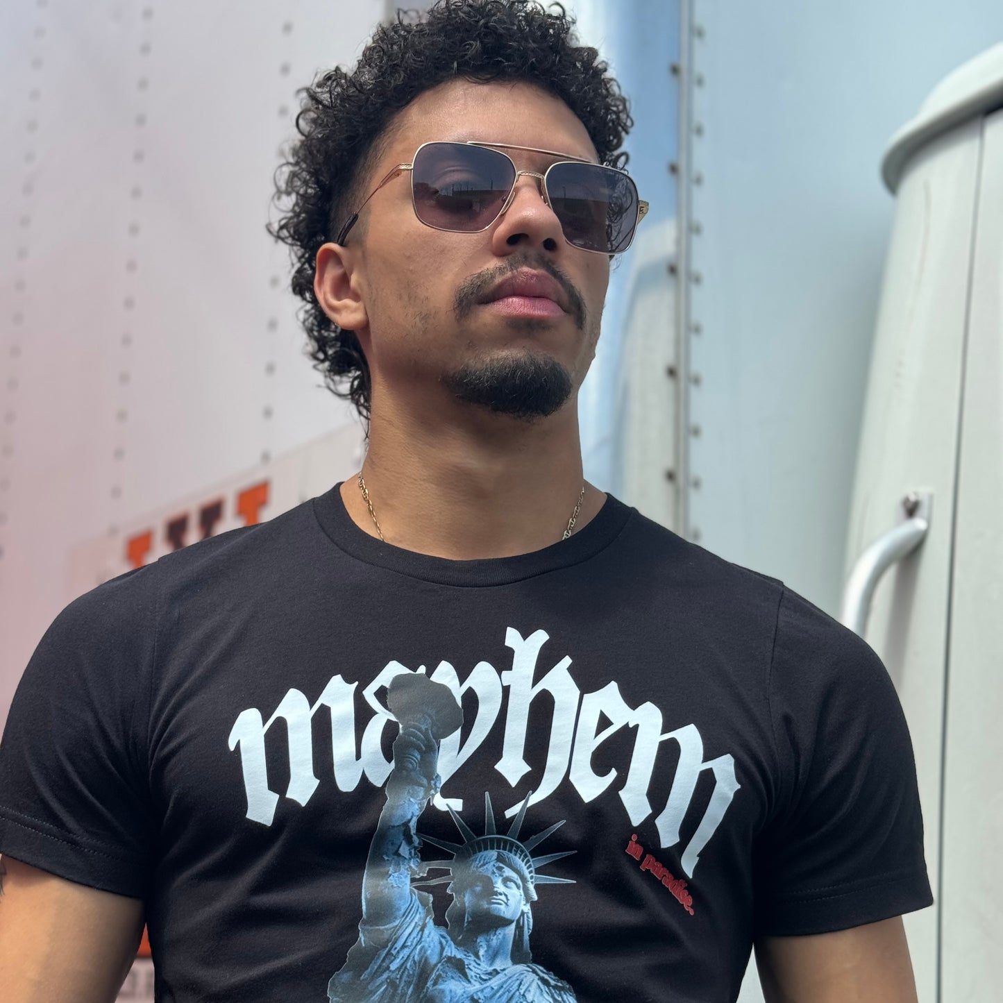 'MAYHEM IN PARADISE' TEE